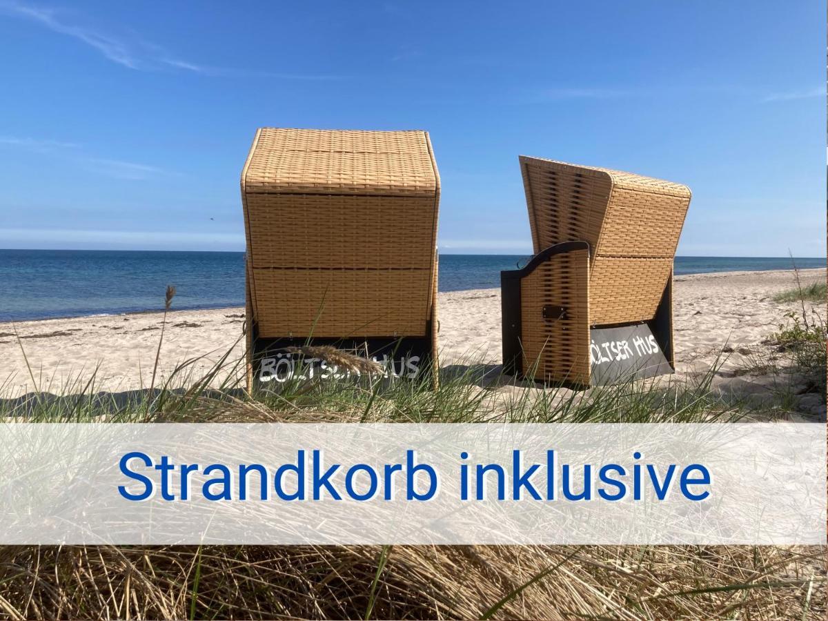 Boeltser Hus Ferienwohnungen Mit Strandkorb Und Kamin 10 Gehminuten Zum Kurtaxefreien Sandstrand Kraksdorf 外观 照片